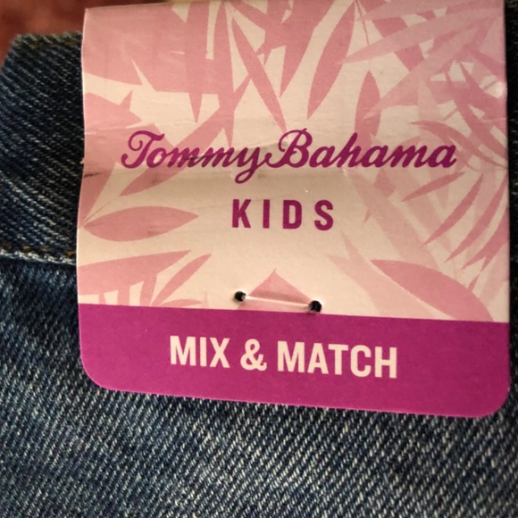 Tommy Bahama Size 5 Girl’s Denim Jean Skirt Ruffle Front - Picture 2 of 2